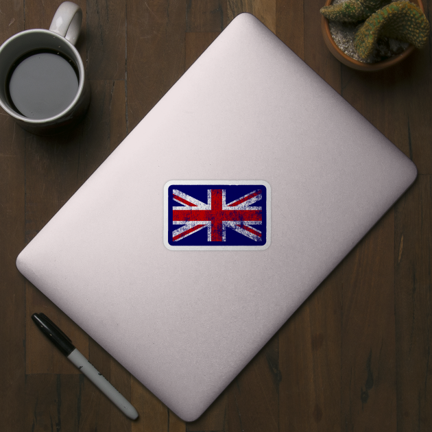 Vintage Union Jack Flag by ArtedPool